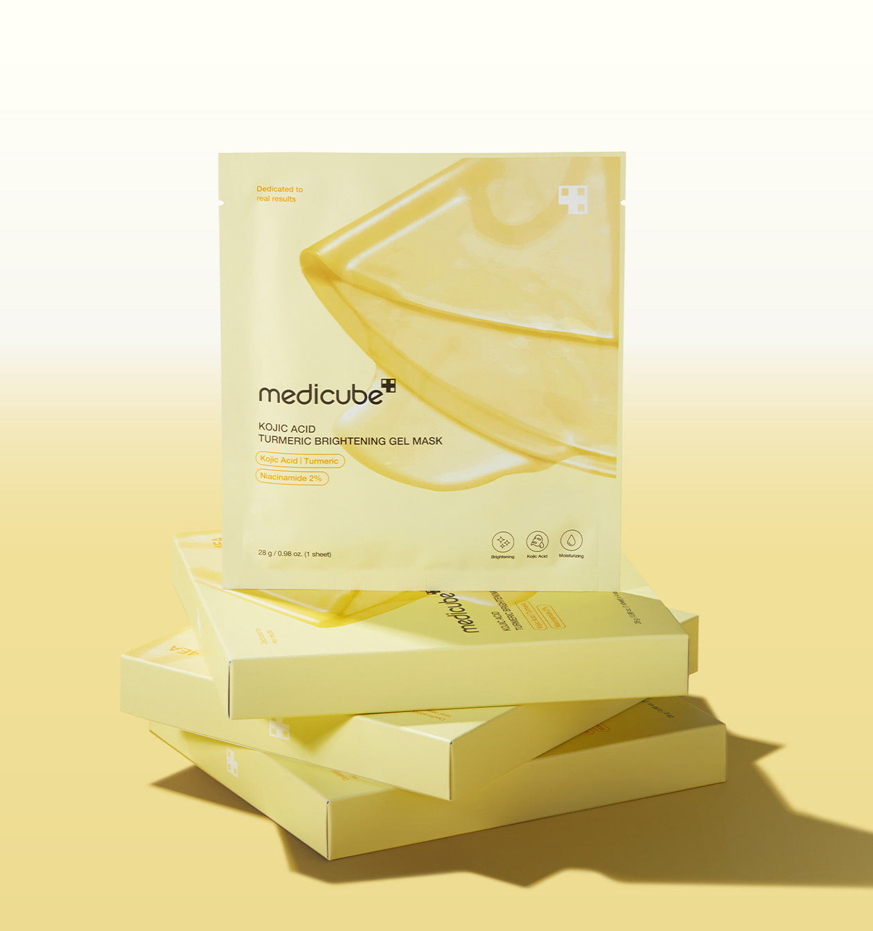 medicube Kojic Acid Turmeric Brightening Gel Mask 28g*4ea