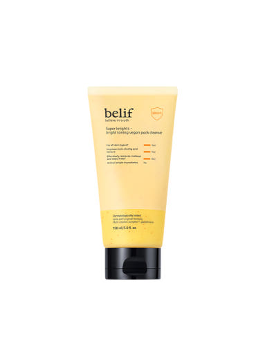 belif Super Knights Bright Toning Vegan Pack Cleanser 150ml